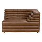 Bandera Tan Leather Conner Sofa