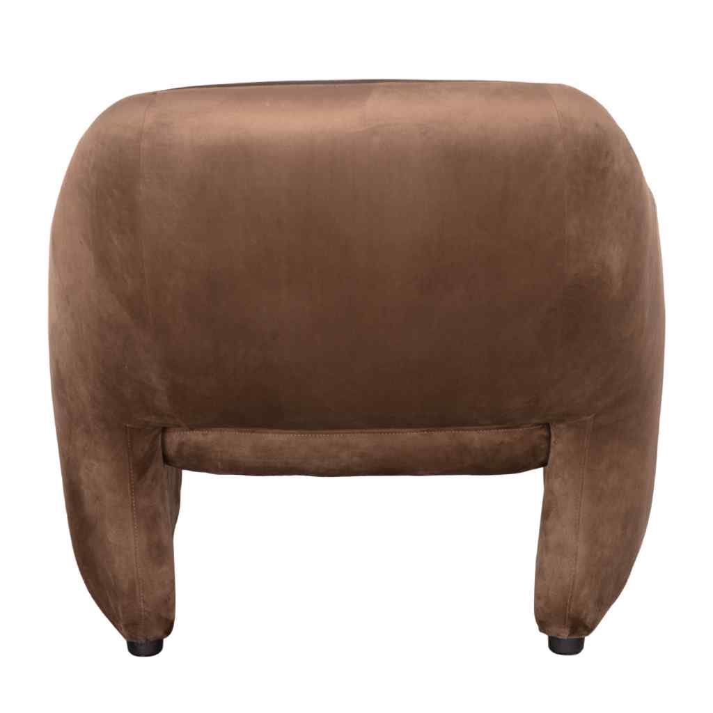 Marx Brown Velvet Club Chair