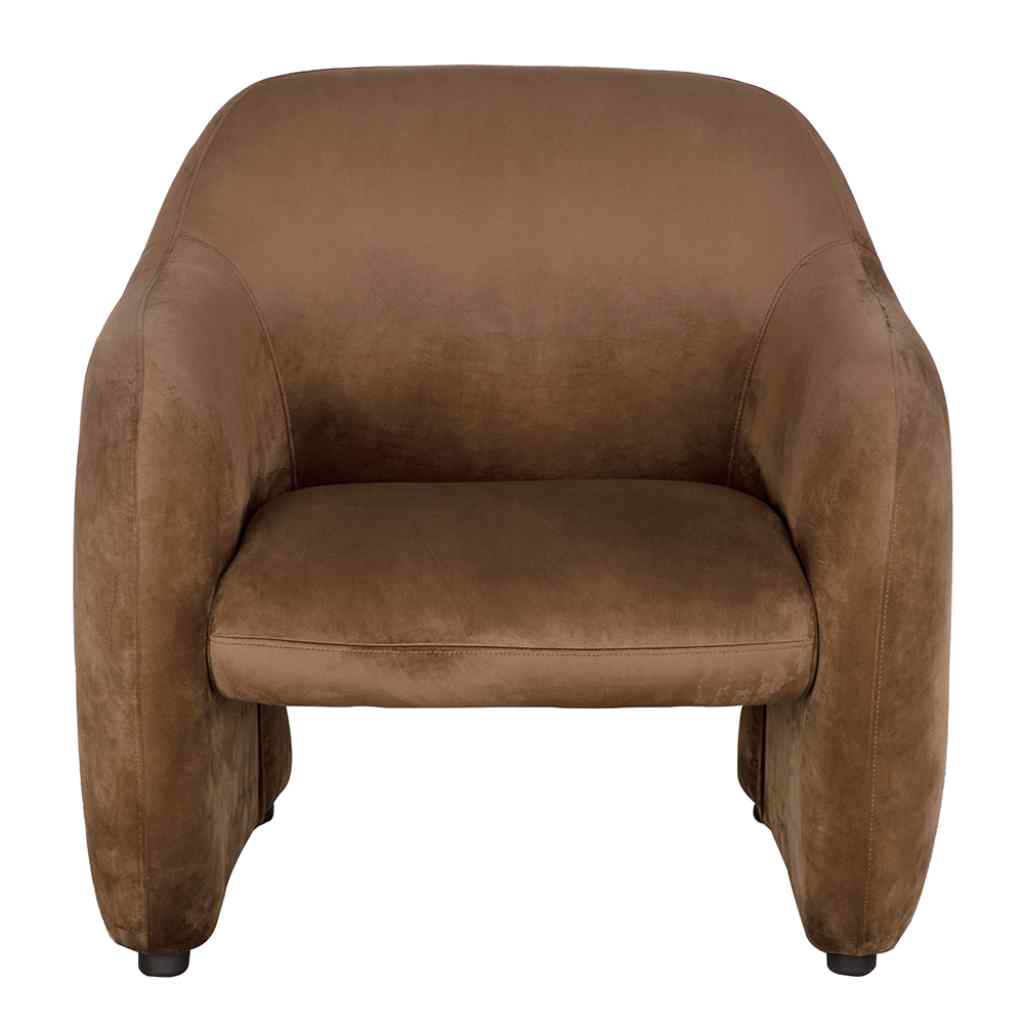 Marx Brown Velvet Club Chair
