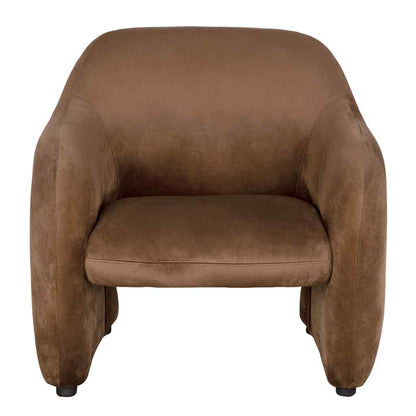 Marx Brown Velvet Club Chair