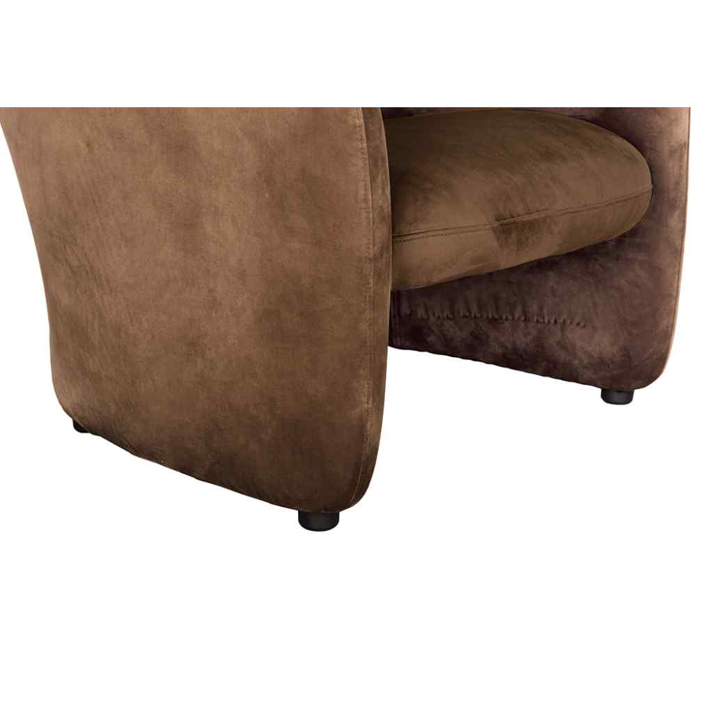 Marx Brown Velvet Club Chair