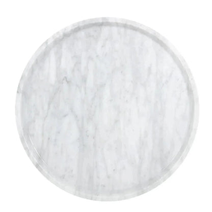 LIV End Table White Marble Gold Steel Base - LOOMLAN - SUNPAN - Side Tables