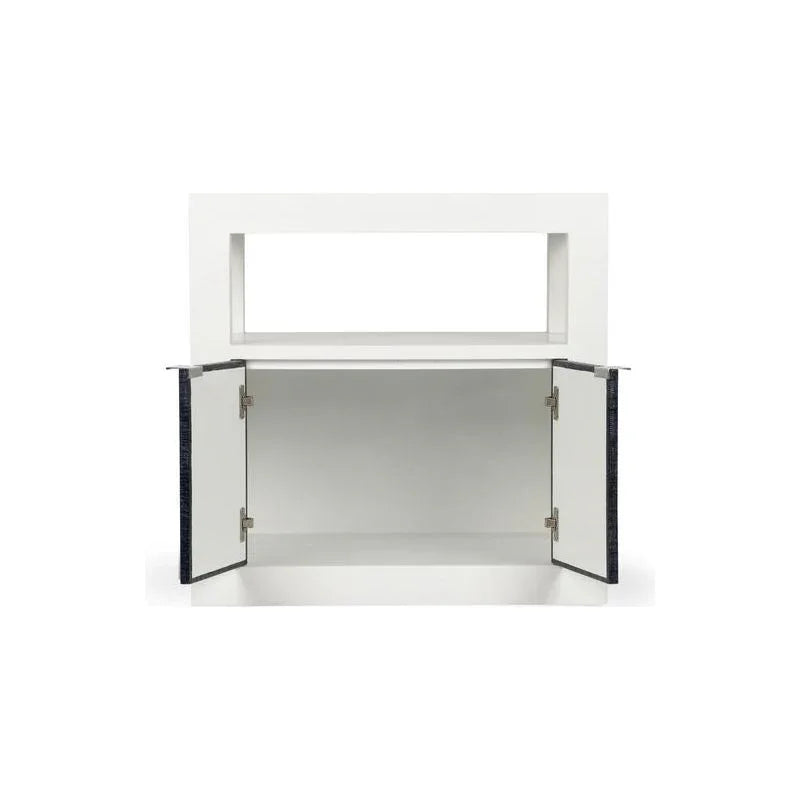 La Costa Navy Rectangular Side Table - LOOMLAN - Wildwood - Side Tables