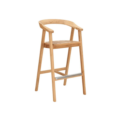 La Costa Teak Patio Round Bar Dining Set 3PC-Outdoor Dining Sets-HiTeak-LOOMLAN