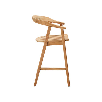 La Costa Teak Patio Round Bar Dining Set 3PC