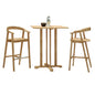 La Costa Teak Patio Round Bar Dining Set 3PC