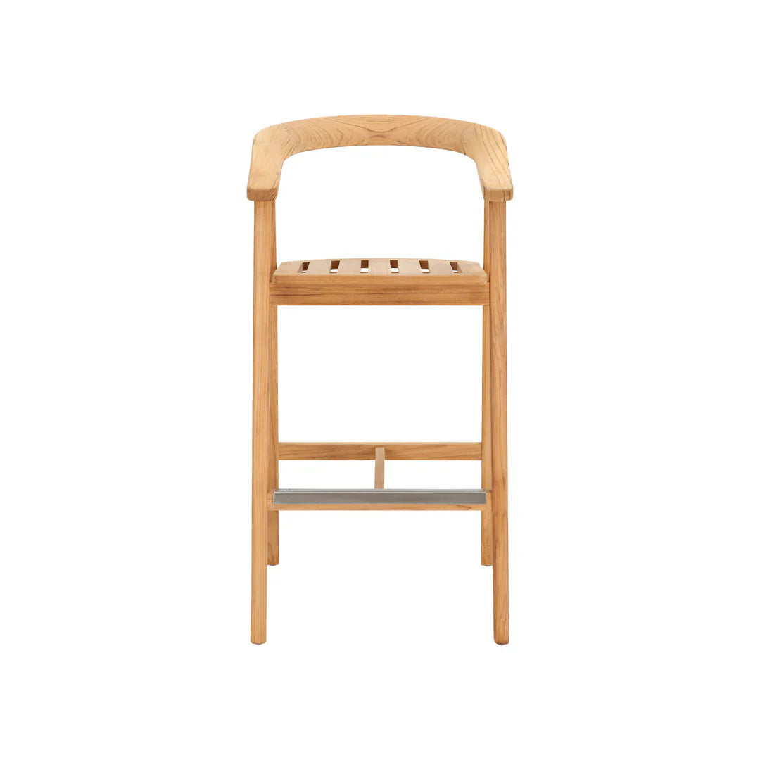 La Costa Teak Patio Square Bar Dining Set 3PC