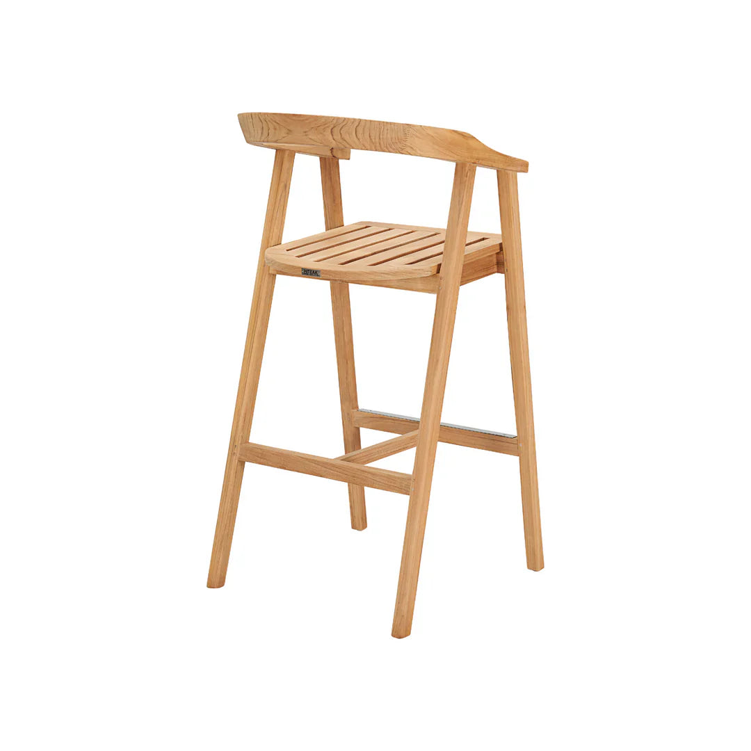 La Costa Teak Patio Square Bar Dining Set 3PC