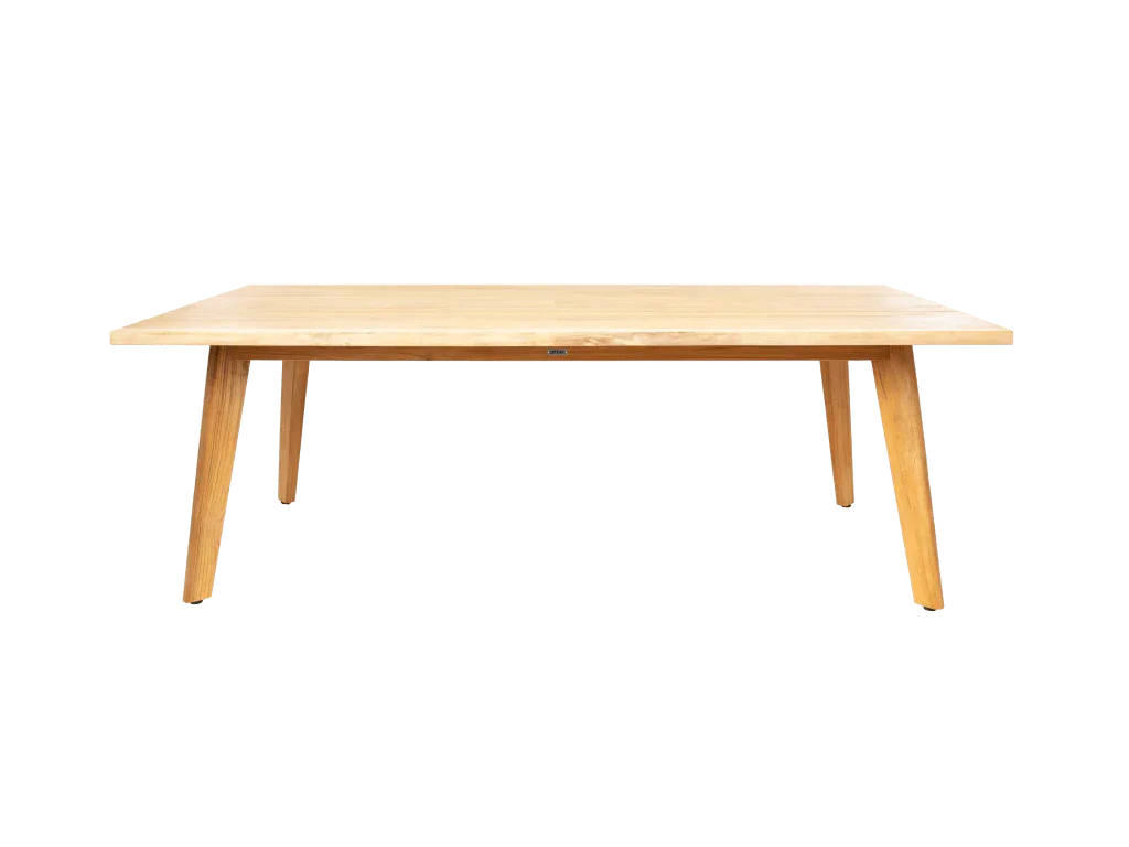 La Costa Teak Patio Wide-Plank Dining Table-Outdoor Dining Tables-HiTeak-LOOMLAN