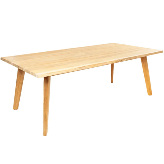 La Costa Teak Patio Wide-Plank Dining Table-Outdoor Dining Tables-HiTeak-LOOMLAN