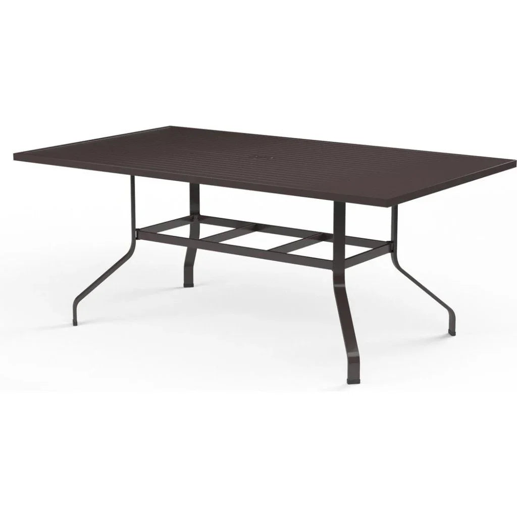 La Jolla Aluminum Outdoor Dining Table-Outdoor Dining Tables-Sunset West-LOOMLAN