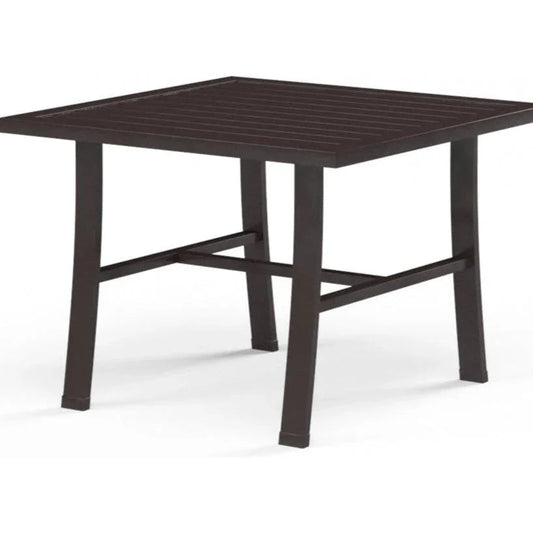 La Jolla Aluminum Square Outdoor End Table - LOOMLAN - Sunset West - Outdoor Side Tables