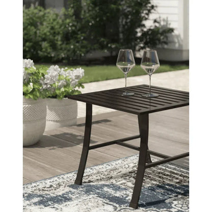 La Jolla Aluminum Square Outdoor End Table - LOOMLAN - Sunset West - Outdoor Side Tables