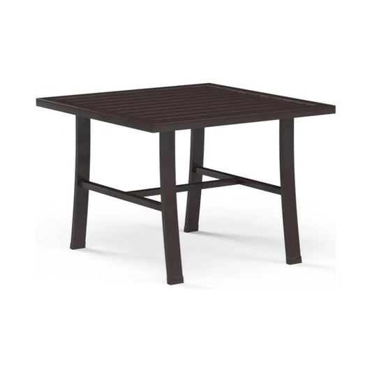 La Jolla Aluminum Square Outdoor End Table - LOOMLAN - Sunset West - Outdoor Side Tables