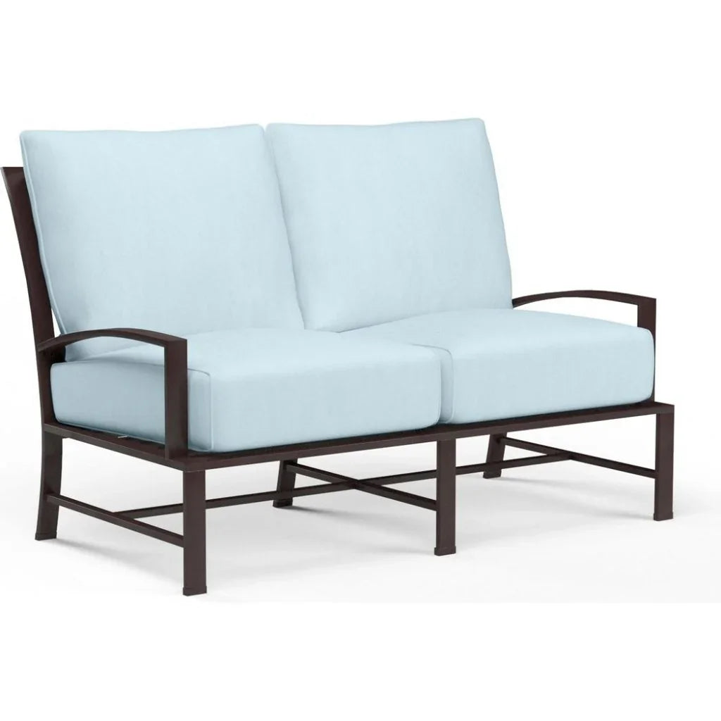La Jolla Sunbrella Outdoor Loveseat - LOOMLAN - Sunset West - Outdoor Sofas & Loveseats