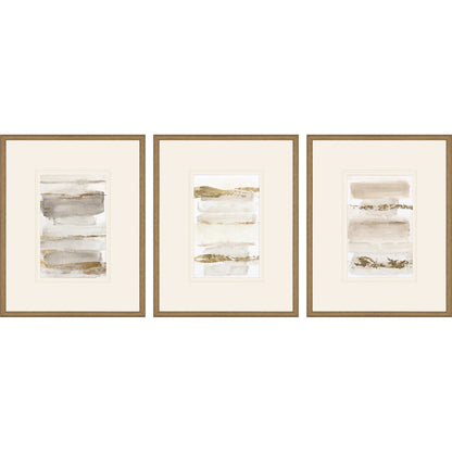 La Torre I Wood Metallic Framed Wall Art 3PC