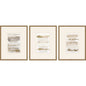 La Torre I Wood Metallic Framed Wall Art 3PC