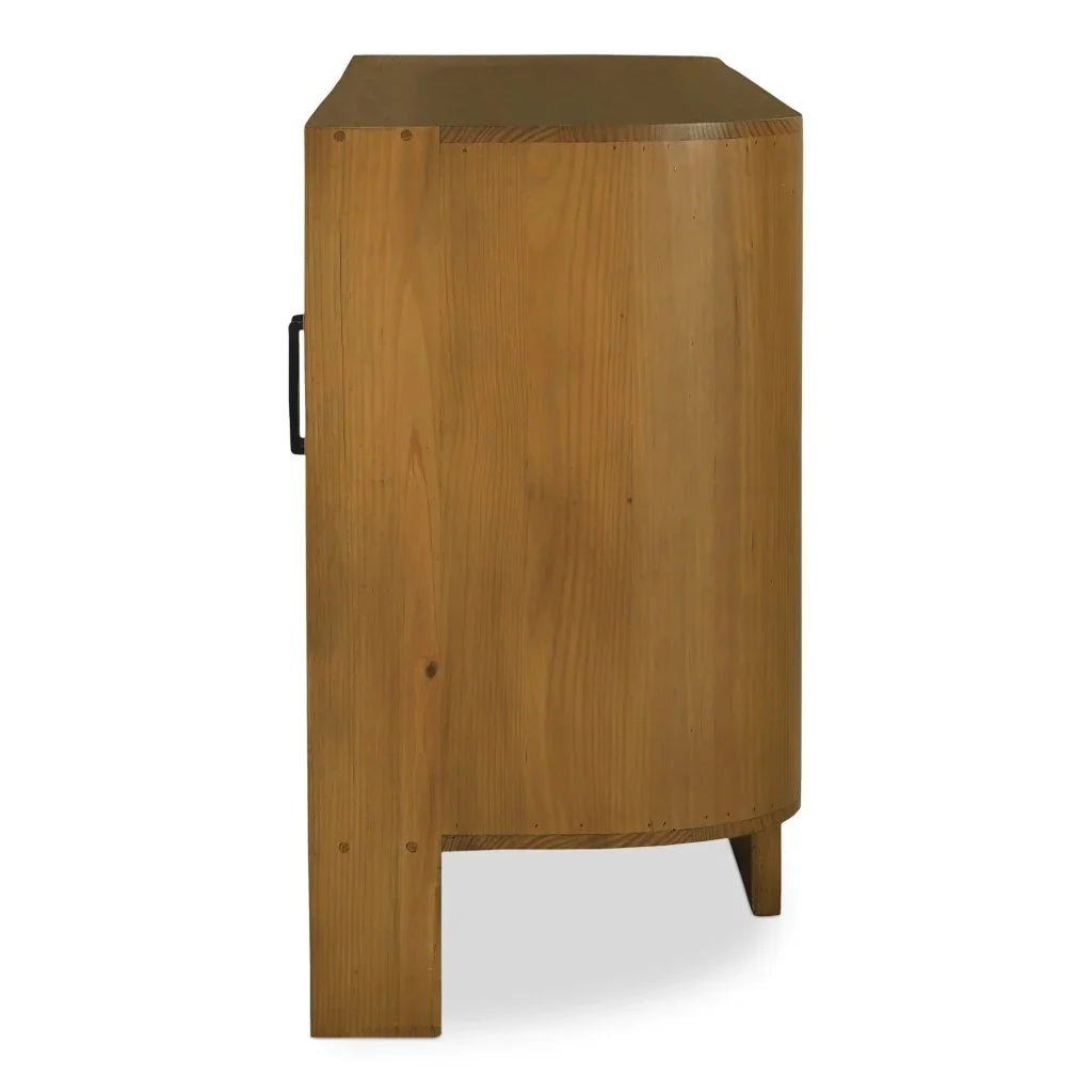 Lachlan Brown Pine Wood Design Sideboard - LOOMLAN - Moe's Home - Sideboards