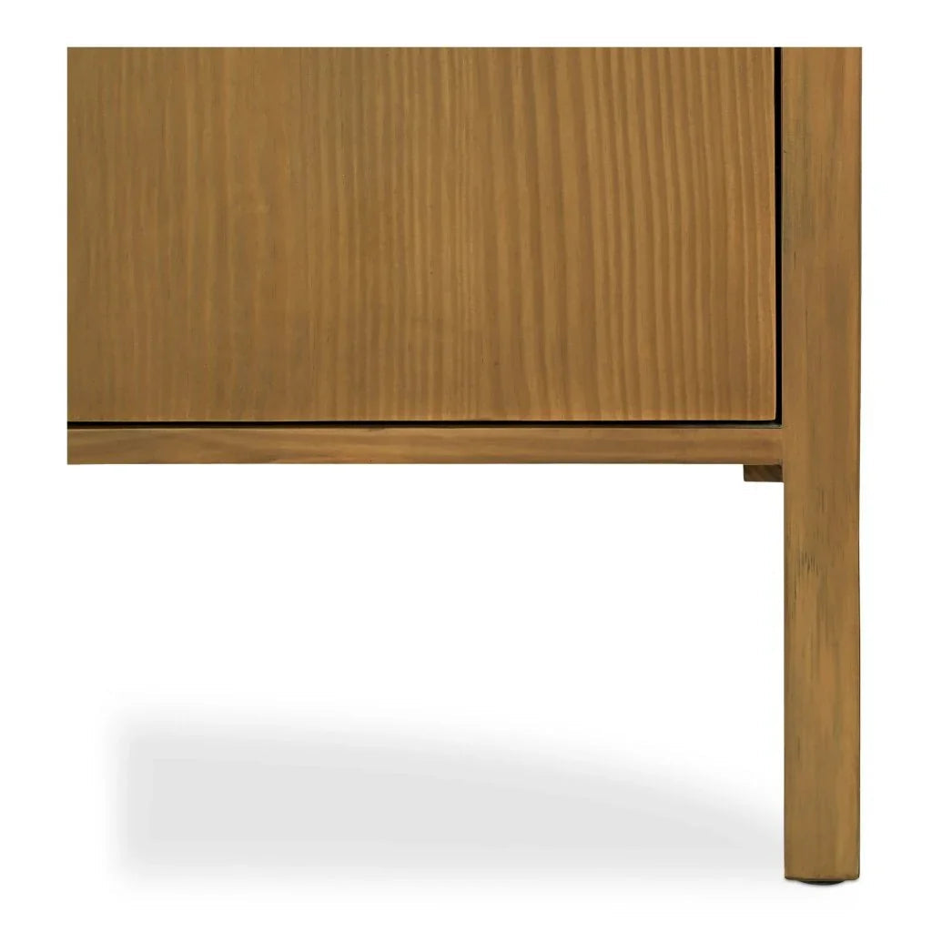 Lachlan Brown Pine Wood Design Sideboard - LOOMLAN - Moe's Home - Sideboards