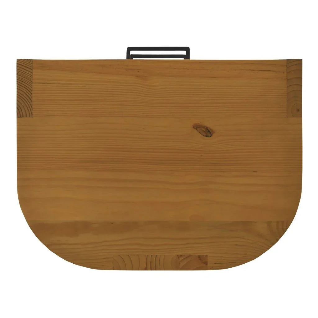 Lachlan Brown Pine Wood Soft - Close Drawer Nightstand - LOOMLAN - Moe's Home - Nightstands