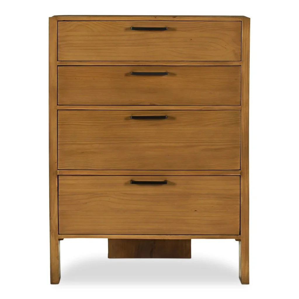 Lachlan Brown Soft - Close Drawer Chest - LOOMLAN - Moe's Home - Chests