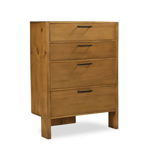 Lachlan Brown Soft - Close Drawer Chest - LOOMLAN - Moe's Home - Chests