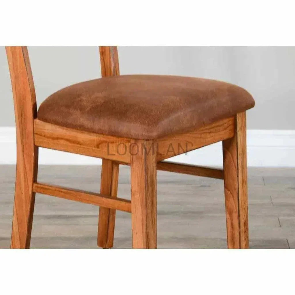 Ladderback Chair with Cushion Seat Set - LOOMLAN - Sunny D - Dining Chairs