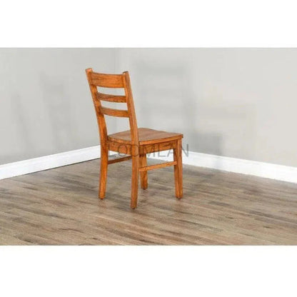 Ladderback Chair with Wood Seat Set - LOOMLAN - Sunny D - Dining Chairs