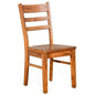 Ladderback Chair with Wood Seat Set - LOOMLAN - Sunny D - Dining Chairs
