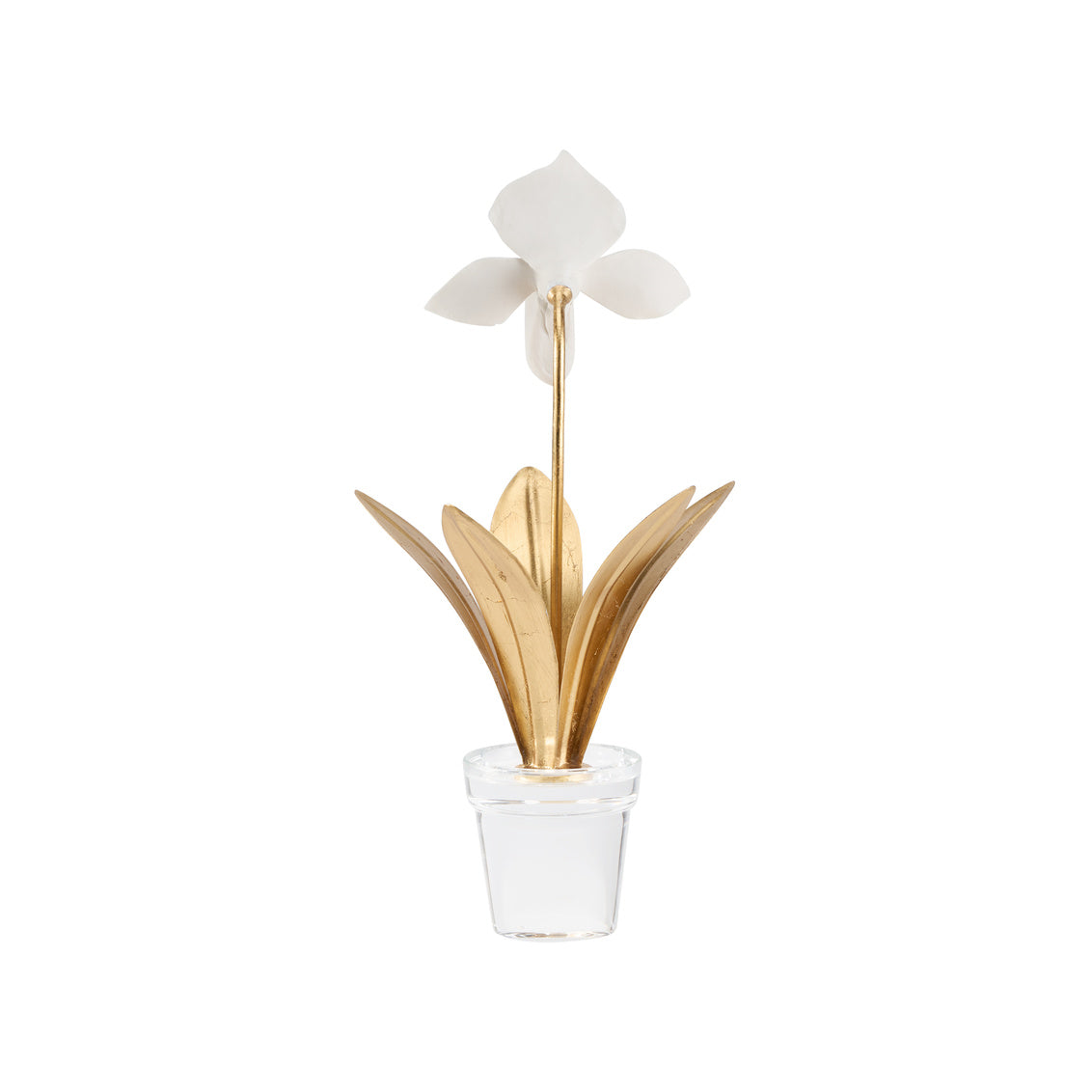Lady Slipper Porcelain Orchid Sculpture