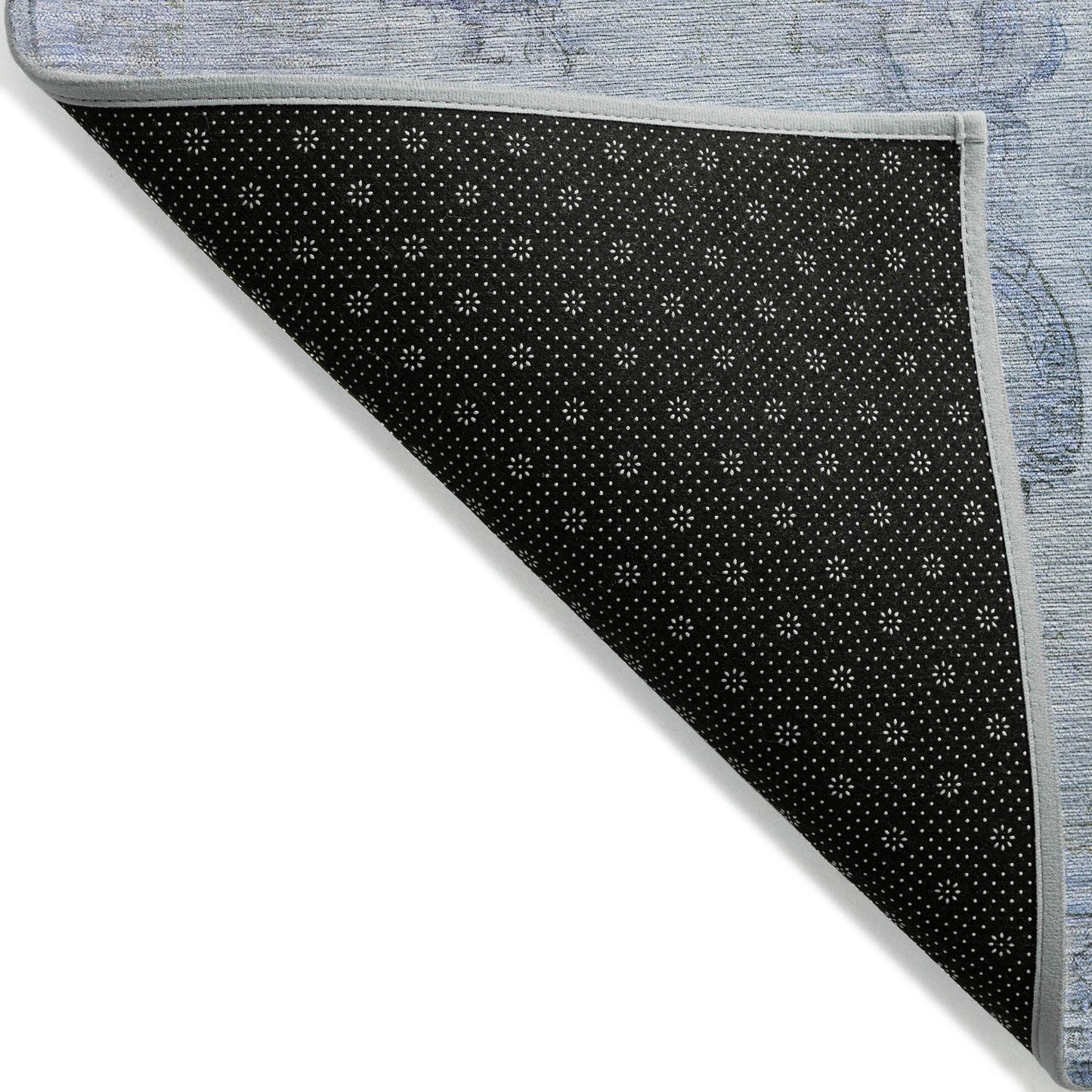 Laeanor Blue Washable Indoor-Outdoor Rug