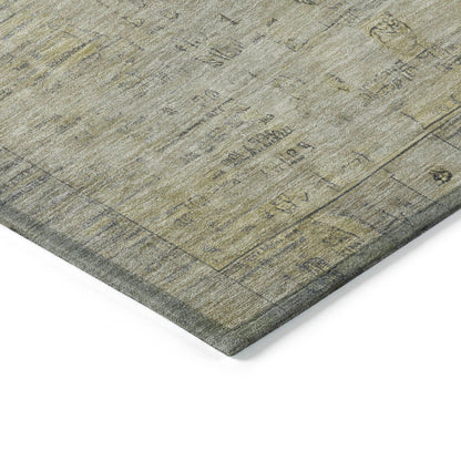 Laeanor Brown Washable Indoor-Outdoor Rug