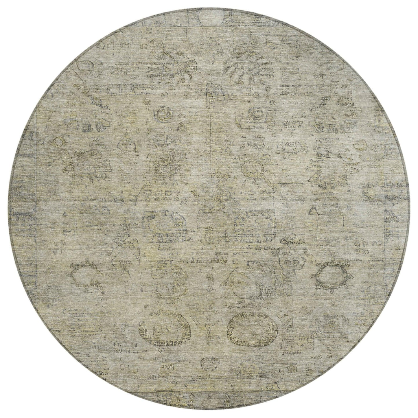 Laeanor Brown Washable Indoor-Outdoor Rug