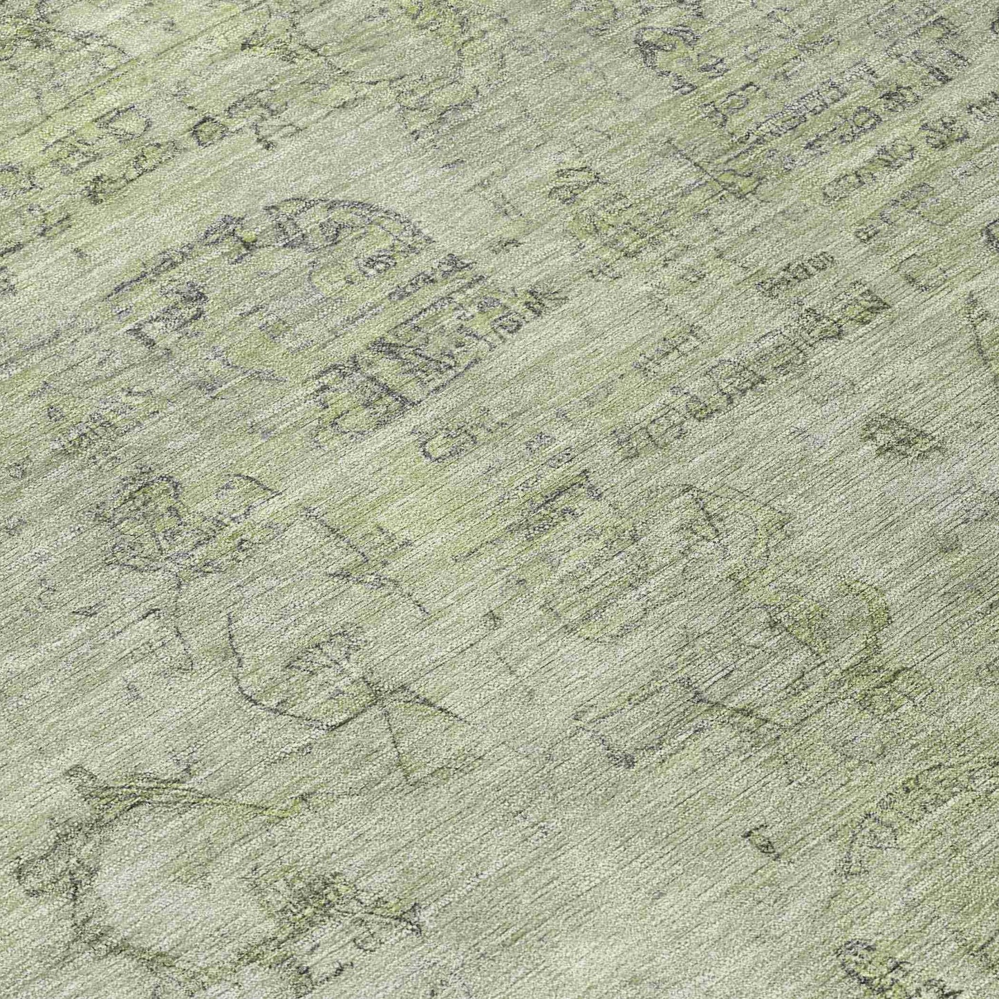 Laeanor Green Washable Indoor-Outdoor Rug