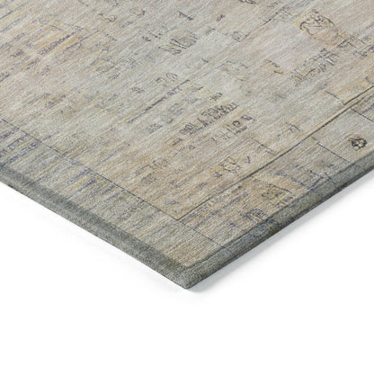 Laeanor Ivory Washable Indoor-Outdoor Rug
