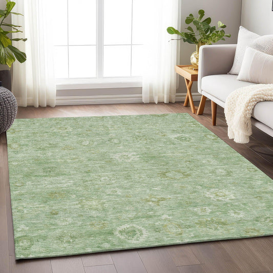 Laeara Aloe Washable Indoor-Outdoor Rug
