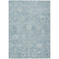 Laeara Blue Washable Indoor-Outdoor Rug