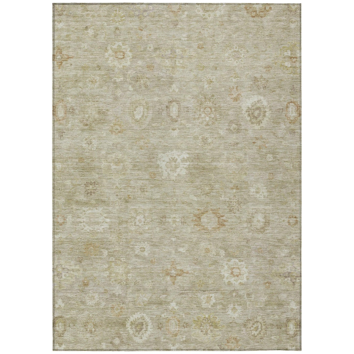 Laeara Brown Washable Indoor-Outdoor Rug