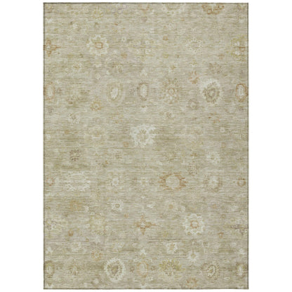 Laeara Brown Washable Indoor-Outdoor Rug