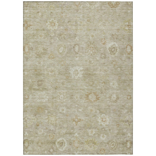 Laeara Brown Washable Indoor-Outdoor Rug