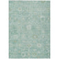 Laeara Teal Washable Indoor-Outdoor Rug