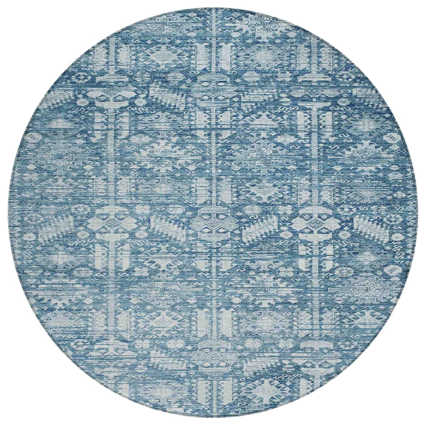 Laearis Denim Washable Indoor-Outdoor Rug