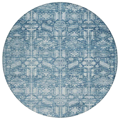 Laearis Denim Washable Indoor-Outdoor Rug