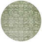 Laearis Green Washable Indoor-Outdoor Rug