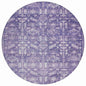 Laearis Purple Washable Indoor-Outdoor Rug