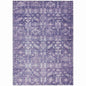 Laearis Purple Washable Indoor-Outdoor Rug