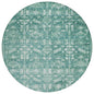 Laearis Teal Washable Indoor-Outdoor Rug
