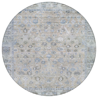 Laeel Beige Washable Indoor-Outdoor Rug