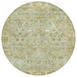 Laeel Green Washable Indoor-Outdoor Rug