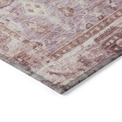 Laeel Pink Washable Indoor-Outdoor Rug